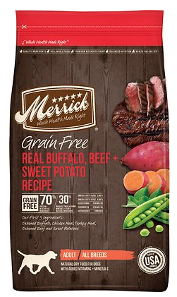 Merrick Grain Free Real Buffalo and Sweet Potato Dry Dog Food