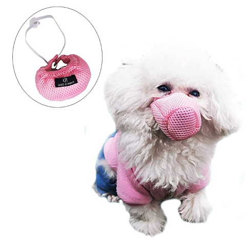 Pet Muzzle, Protective Dog Mouth Cover Breathable Anti-Biting Adjustable Dog Mask